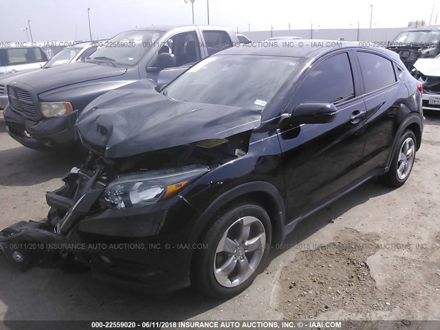 3CZRU5H56GM747967 - 2016 HONDA HR-V EX BLACK photo 2