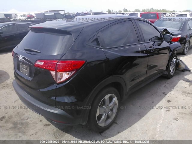 3CZRU5H56GM747967 - 2016 HONDA HR-V EX BLACK photo 4