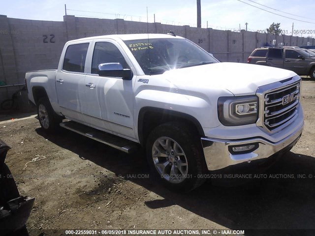 3GTU2NEC5HG357855 - 2017 GMC SIERRA K1500 SLT WHITE photo 1