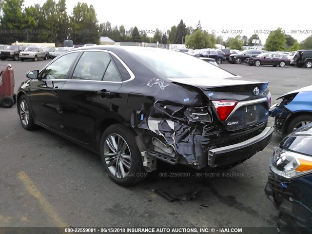 4T1BF1FK7FU928844 - 2015 TOYOTA CAMRY LE/XLE/SE/XSE BLACK photo 3
