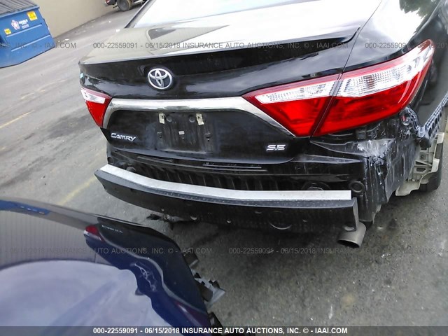 4T1BF1FK7FU928844 - 2015 TOYOTA CAMRY LE/XLE/SE/XSE BLACK photo 6