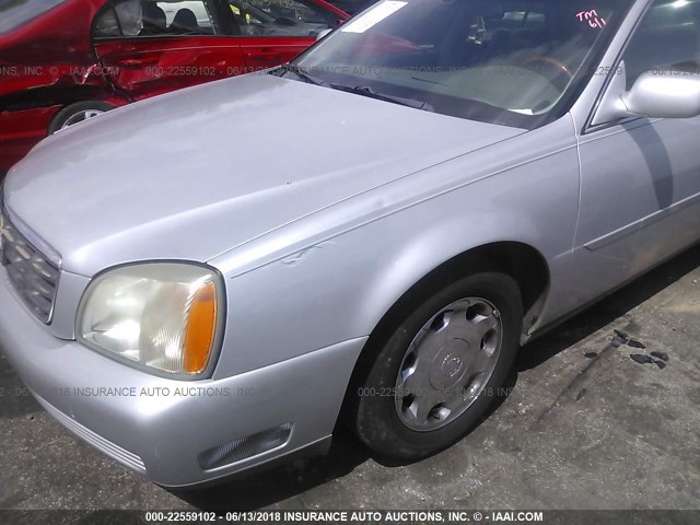 1G6KE57Y5YU214234 - 2000 CADILLAC DEVILLE DHS SILVER photo 6