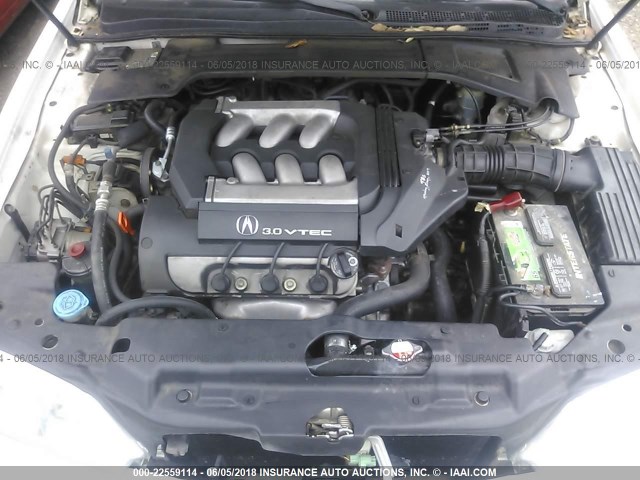 19UYA2257WL009811 - 1998 ACURA 3.0CL Ақ фото 10