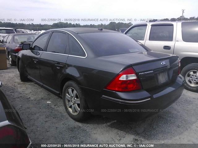 1FAHP24157G132045 - 2007 FORD FIVE HUNDRED SEL BLACK photo 3