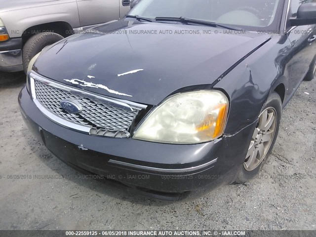 1FAHP24157G132045 - 2007 FORD FIVE HUNDRED SEL BLACK photo 6
