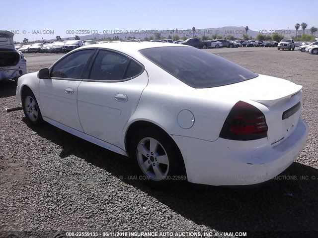 2G2WP522551347499 - 2005 PONTIAC GRAND PRIX WHITE photo 3