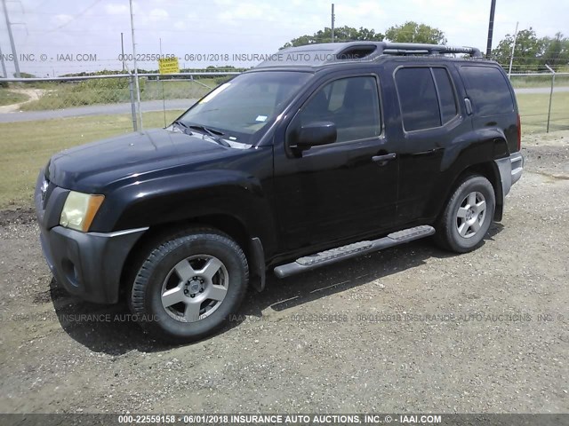 5N1AN08UX8C508513 - 2008 NISSAN XTERRA OFF ROAD/S/SE BLACK photo 2