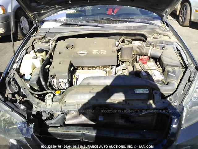 1N4AL11D66N406644 - 2006 NISSAN ALTIMA S/SL BLUE photo 10