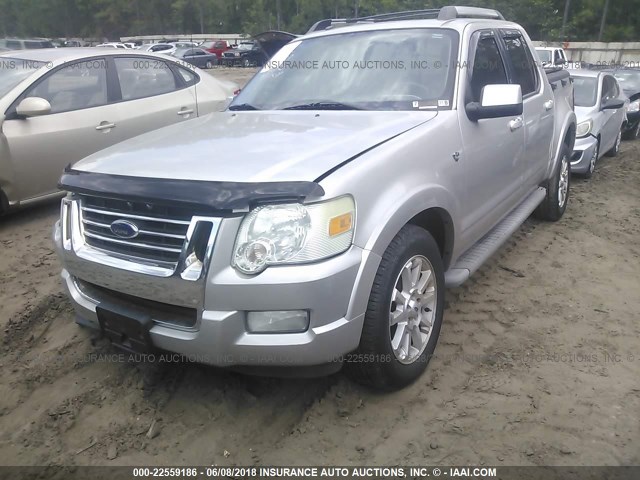 1FMEU33877UA29488 - 2007 FORD EXPLORER SPORT TR LIMITED SILVER photo 2