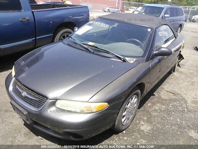 3C3EL45H5YT298843 - 2000 CHRYSLER SEBRING JX GRAY photo 2