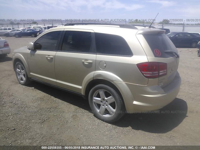 3D4PH5FVXAT160269 - 2010 DODGE JOURNEY SXT GOLD photo 3