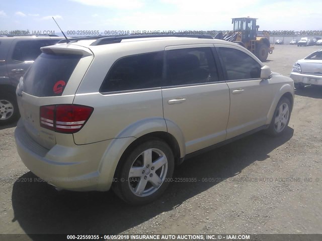 3D4PH5FVXAT160269 - 2010 DODGE JOURNEY SXT GOLD photo 4