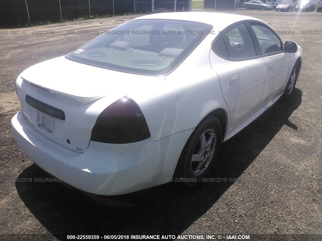 2G2WP522341232494 - 2004 PONTIAC GRAND PRIX GT WHITE photo 4