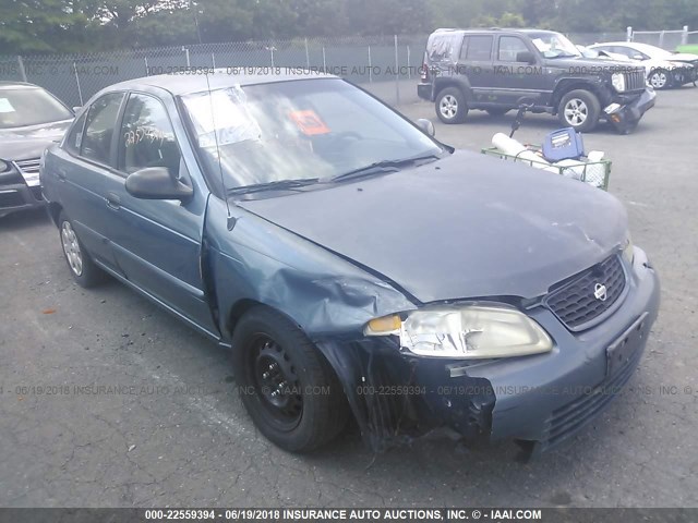 3N1CB51D02L641065 - 2002 NISSAN SENTRA XE/GXE BLUE photo 6