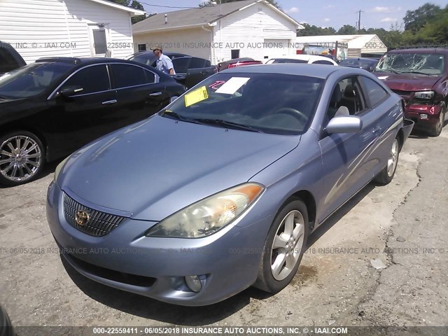 4T1CA38P14U021009 - 2004 TOYOTA CAMRY SOLARA SE/SLE ღია ლურჯი ფოტო 2