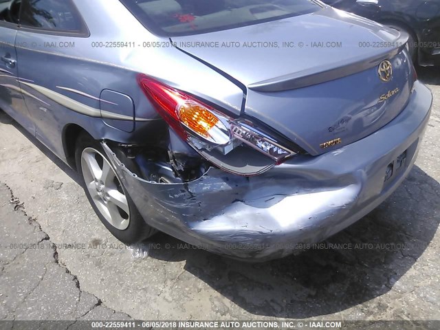 4T1CA38P14U021009 - 2004 TOYOTA CAMRY SOLARA SE/SLE ღია ლურჯი ფოტო 6