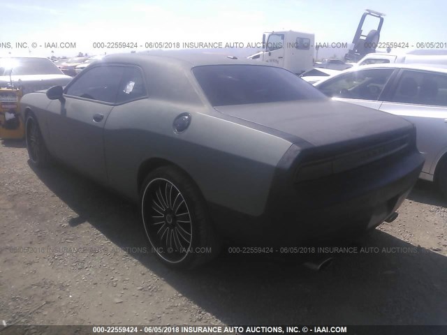 2C3CDYAG1CH280835 - 2012 DODGE CHALLENGER SXT GRAY photo 3