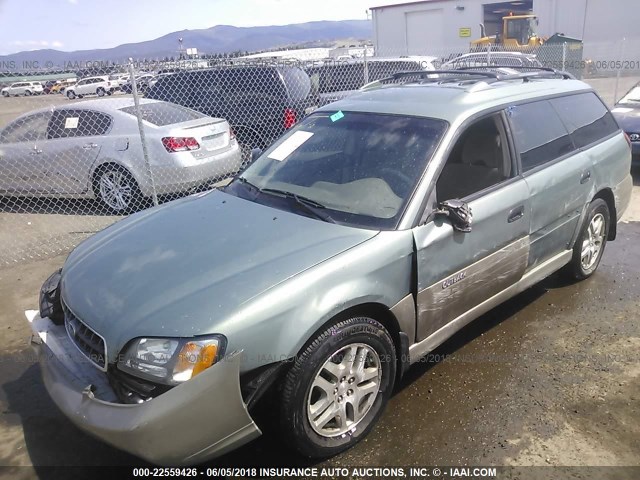 4S3BH675447625911 - 2004 SUBARU LEGACY OUTBACK AWP 绿色 照片 2
