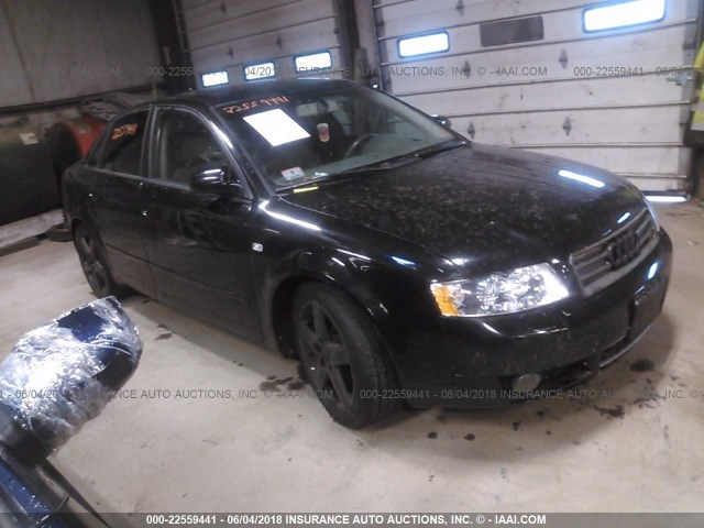 WAULC68E54A155146 - 2004 AUDI A4 1.8T QUATTRO BLACK photo 1