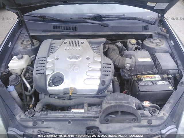 KNAGE124465029225 - 2006 KIA OPTIMA LX/EX GRAY photo 10