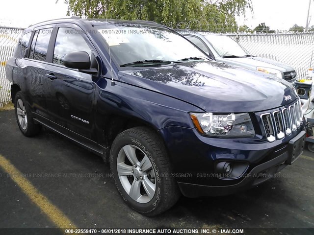 1C4NJDBB6ED686666 - 2014 JEEP COMPASS SPORT BLUE photo 1