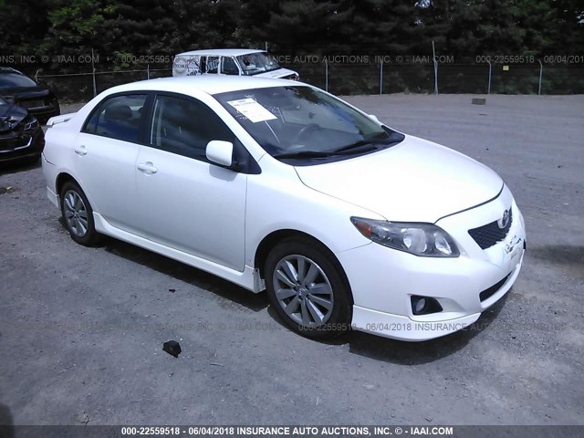 2T1BU40E29C104900 - 2009 TOYOTA COROLLA S/LE/XLE WHITE photo 1