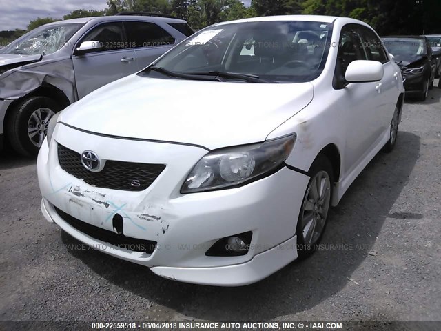 2T1BU40E29C104900 - 2009 TOYOTA COROLLA S/LE/XLE WHITE photo 6