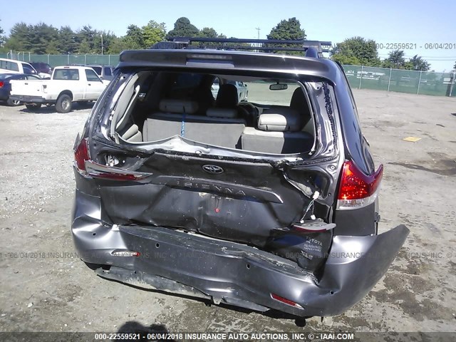 5TDYK3DC3ES474077 - 2014 TOYOTA SIENNA XLE/LIMITED SILVER photo 6