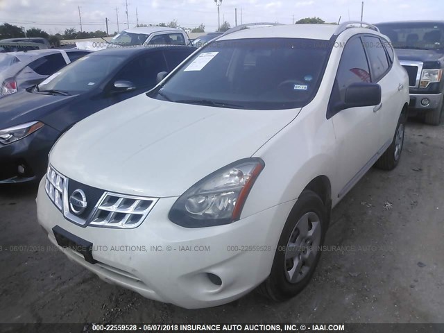 JN8AS5MT4EW614476 - 2014 NISSAN ROGUE SELECT S WHITE photo 2