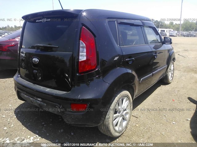 KNDJT2A67D7605432 - 2013 KIA SOUL +/!/SPORT BLACK photo 4