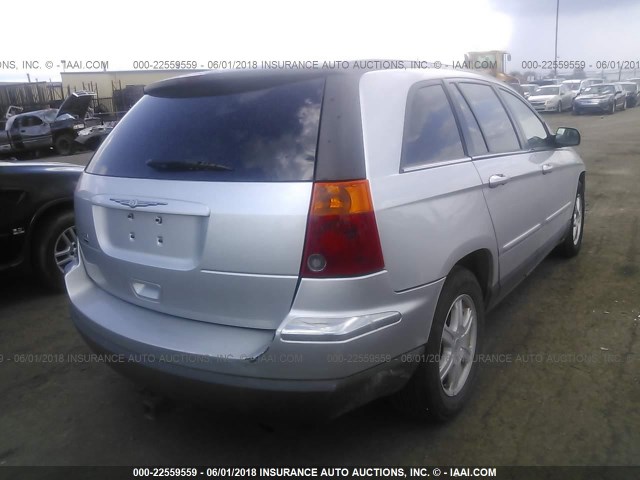 2C4GM68415R549667 - 2005 CHRYSLER PACIFICA TOURING SILVER photo 4