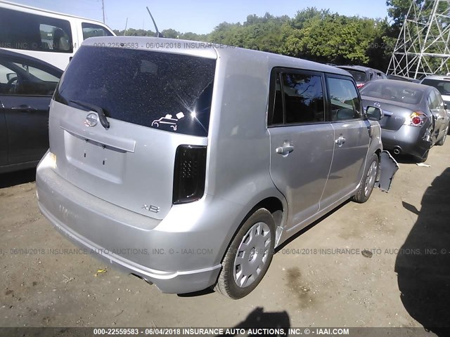 JTLKE50E281011885 - 2008 TOYOTA SCION XB Gümüş foto 4