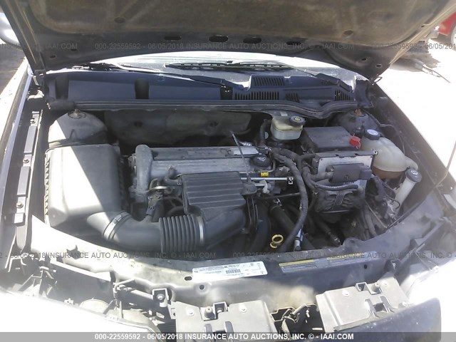 1G8AJ52F03Z164942 - 2003 SATURN ION LEVEL 2 BLACK photo 10