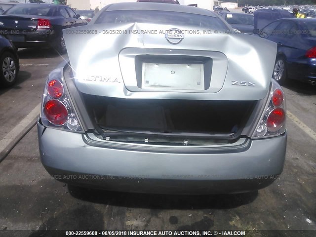 1N4AL11D35C285985 - 2005 NISSAN ALTIMA S/SL GREEN photo 6