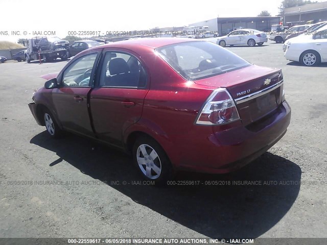 KL1TD5DE1AB120682 - 2010 CHEVROLET AVEO LS/LT RED photo 3