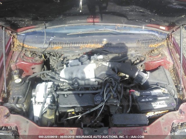 1FAFP52UXWG270748 - 1998 FORD TAURUS LX/SE RED photo 10