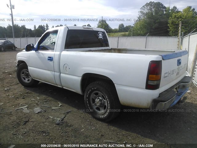 1GCEC14Z92Z304616 - 2002 CHEVROLET SILVERADO C1500 WHITE photo 3
