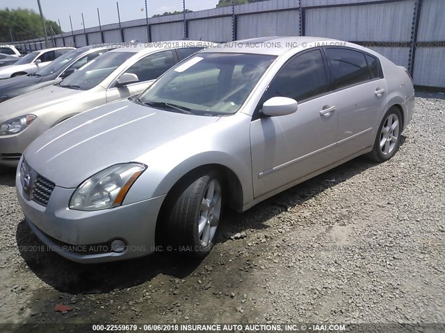 1N4BA41EX5C847790 - 2005 NISSAN MAXIMA SE/SL SILVER photo 2