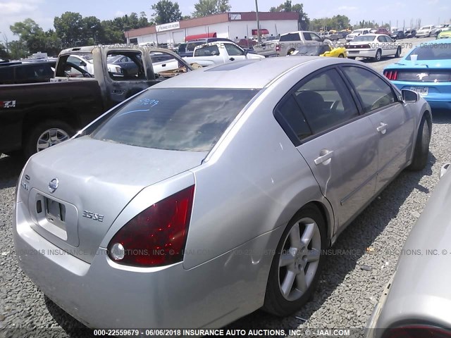 1N4BA41EX5C847790 - 2005 NISSAN MAXIMA SE/SL SILVER photo 4