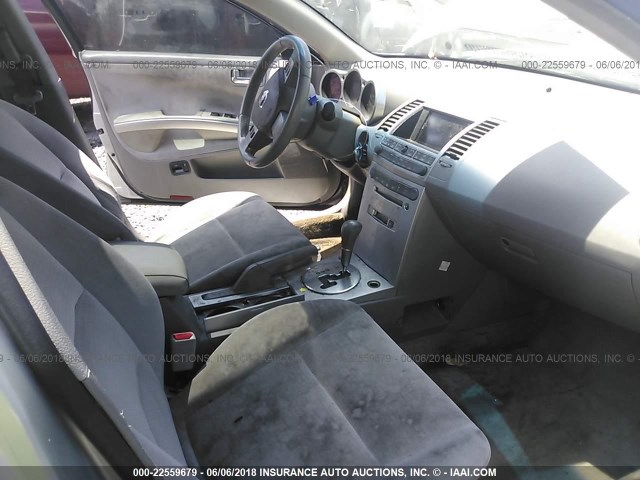 1N4BA41EX5C847790 - 2005 NISSAN MAXIMA SE/SL SILVER photo 5