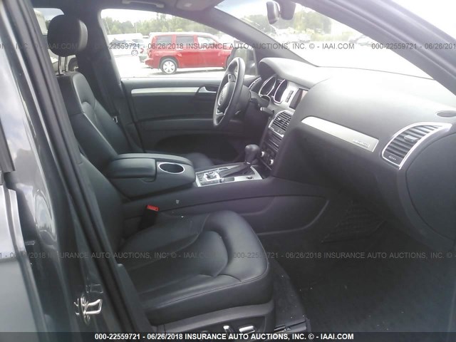 WA1DGAFE5ED005341 - 2014 AUDI Q7 PRESTIGE GRAY photo 5