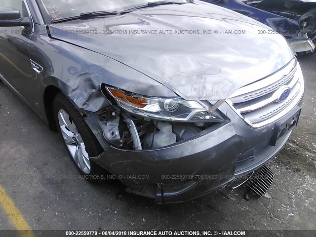 1FAHP2EW4CG120358 - 2012 FORD TAURUS SEL GRAY photo 6