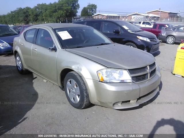 1B3CC4FB5AN174074 - 2010 DODGE AVENGER SXT GOLD photo 1