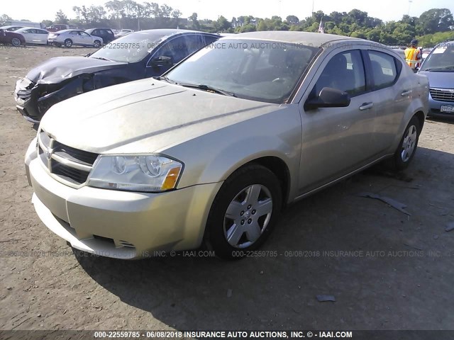 1B3CC4FB5AN174074 - 2010 DODGE AVENGER SXT GOLD photo 2