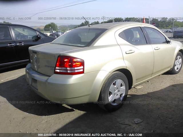 1B3CC4FB5AN174074 - 2010 DODGE AVENGER SXT GOLD photo 4