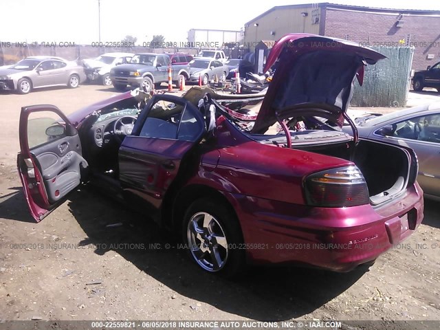 1G2HZ541134168286 - 2003 PONTIAC BONNEVILLE SSEI MAROON photo 3