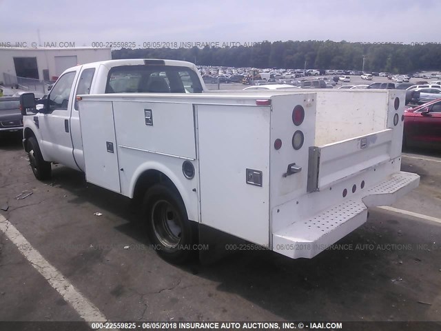 1FDWX36Y98ED32856 - 2008 FORD F350 SUPER DUTY WHITE photo 3