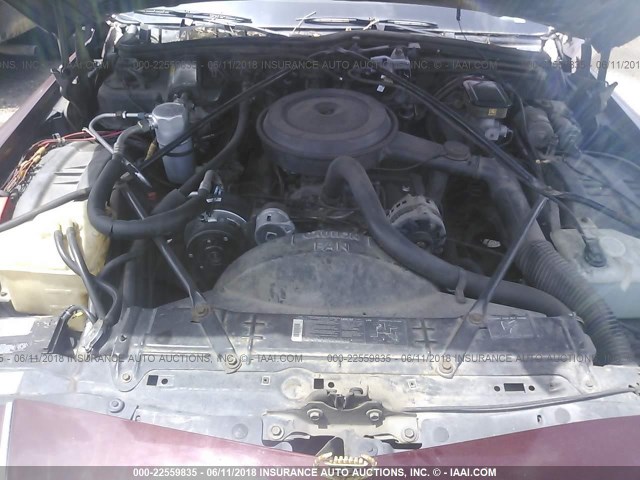 1G6DW54E2MR715983 - 1991 CADILLAC BROUGHAM MAROON photo 10