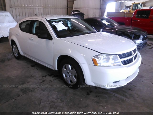 1B3CC4FB7AN215854 - 2010 DODGE AVENGER SXT WHITE photo 1