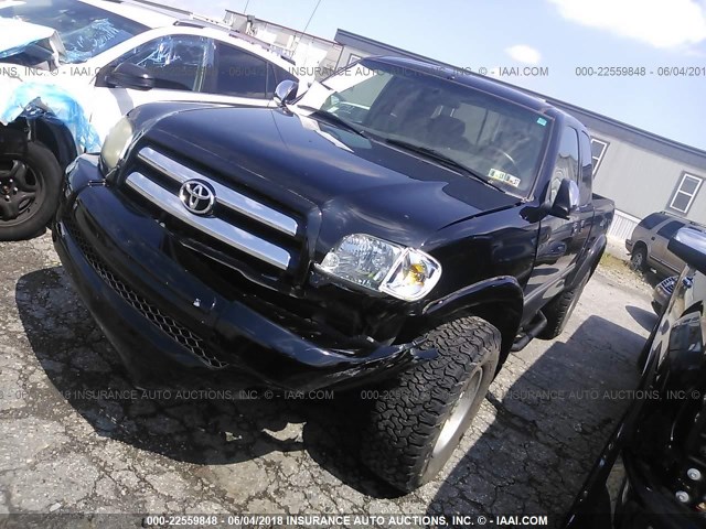 5TBBT44176S476223 - 2006 TOYOTA TUNDRA ACCESS CAB SR5 BLACK photo 2